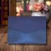 Blue Elegant Design Wedding Card