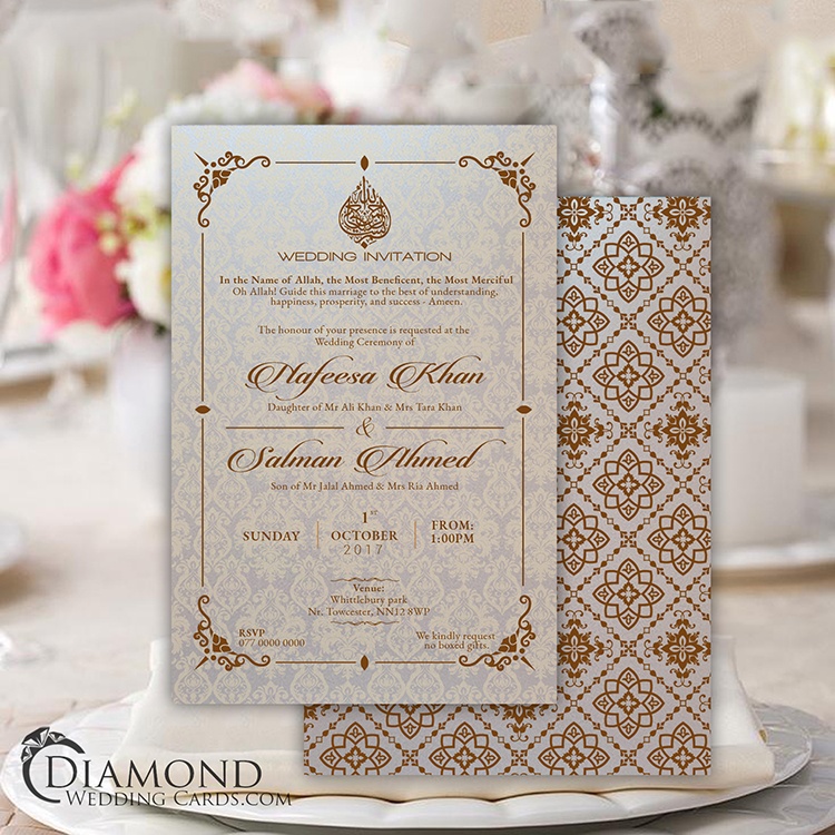 Diamond Wedding Cards